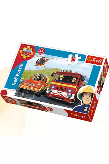 Puzzle 30 el. Stra�ak Sam rusza do akcji Trefl