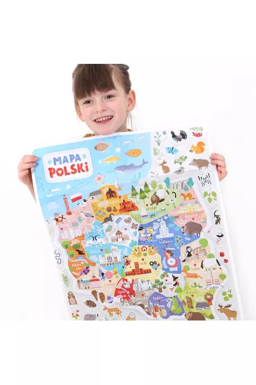 Puzzle obserwacyjne 117 el. Mapa Polski Bright Junior Media