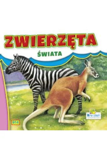 Zwierz�ta �wiata - Zebra i kangur. Ksi��eczka harmonijka