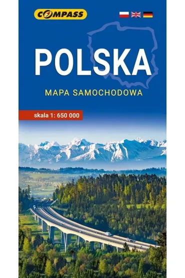 Polska mapa samochodowa 1:650 000