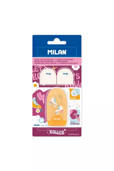 Milan Temper�wko-gumka Capsule Roller + 2 gumki zapasowe