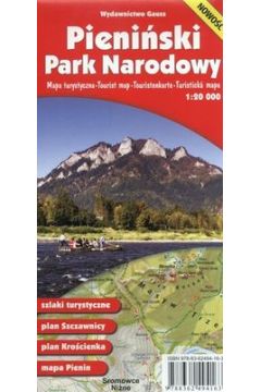Pieniski Park Narodowy Mapa turystyczna 1:20 000