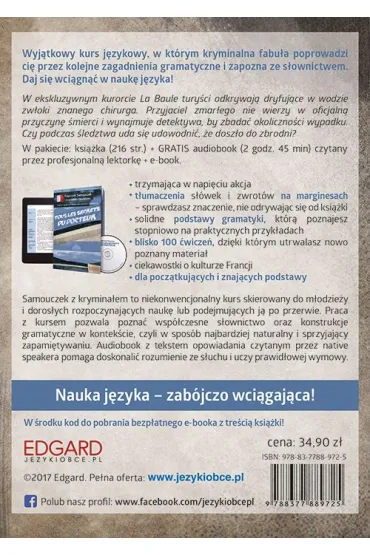 Francuski Samouczek z krymina�em i �wiczeniami Tous les secrets du docteur - Agnieszka Wrzesi�ska