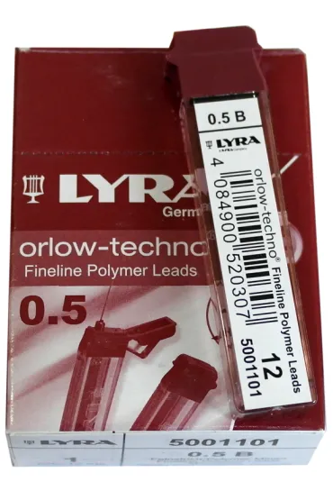 Lyra Wk�ady grafitowe B 0,5mm 5001101 12 szt.