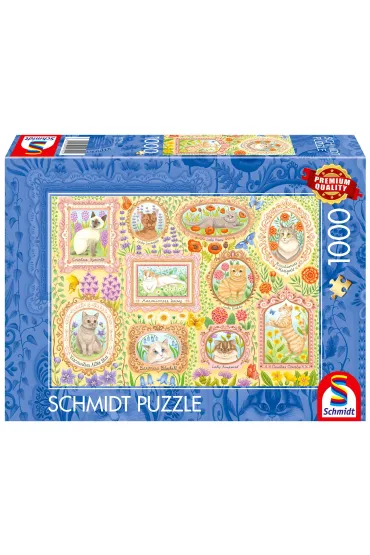 Puzzle 1000 el. PQ Portrety kociej socjety Schmidt