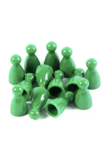 Pionki do gry z gwk - zielone Plastic Polska