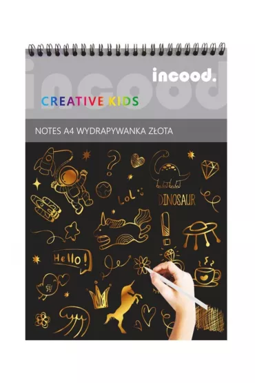 Notes wydrapywanka z�ota A4 incood.