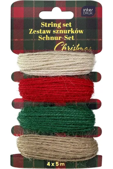 Interdruk Zestaw sznurk�w 4x5m Christmas