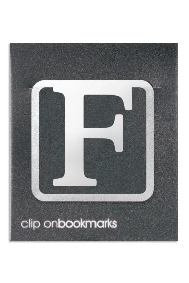 If Metalowa zak�adka - Litera F Clip-on