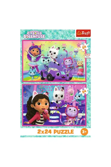 Puzzle 2x24 el. Zabawy z Gabby Trefl