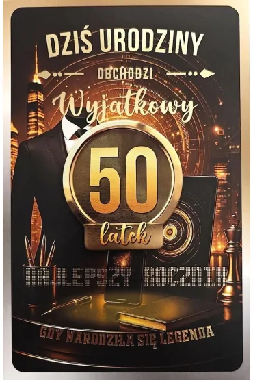 Yeku Karnet z wymiennymi rocznikami 50 m�ska