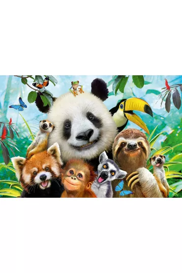 Puzzle 200 el. Weso�e zwierzaki Schmidt