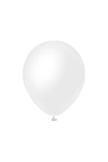 Balony Kalisan satynowe opalizuj�ce bia�e 50 szt