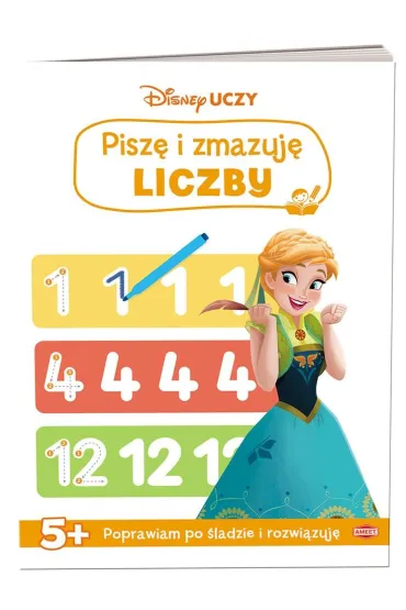Disney Uczy Kraina Lodu. Pisz� i zmazuj� liczby