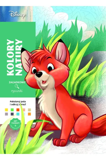 Art therapy. Kolorowanka antystresowa. Disney. Kolory natury. Zagadkowe rysunki - William Bal