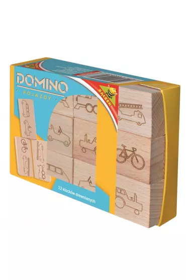 Domino drewniane. Pojazdy Zabawkarstwo Wojciech Bczek