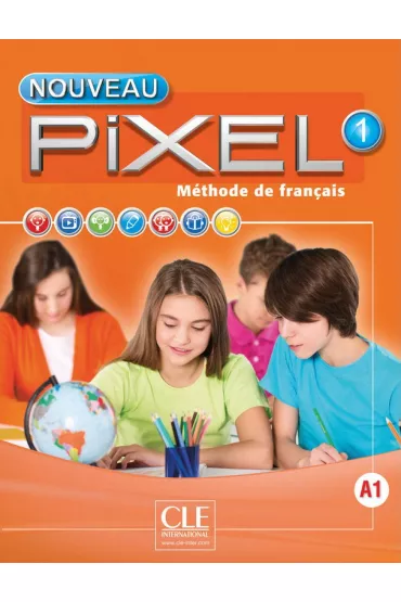 Pixel 1. Podr�cznik do szk� na poziomie gimnazjalnym do nauki j�zyka francuskiego A1 + DVD CLE - Collectif