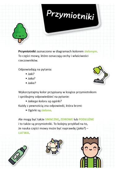 Fantastyczne zakre�lanki gramatyczne zbi�r zada� rozwijaj�cych koncentracj� i wiedz� o cz�ciach mowy dla dzieci - Katarzyna Michalec