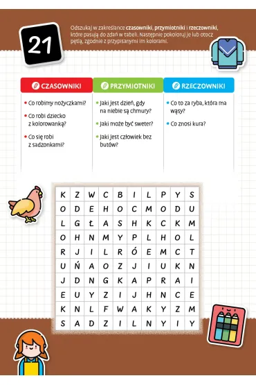 Fantastyczne zakre�lanki gramatyczne zbi�r zada� rozwijaj�cych koncentracj� i wiedz� o cz�ciach mowy dla dzieci - Katarzyna Michalec