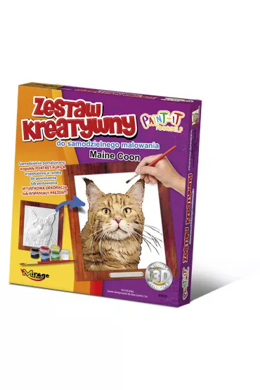Wypuk�a malowanka Koty - Maine Coon Mirage Hobby