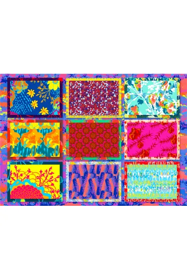 Puzzle 1000 el. Kolorowe wzory 5 Enjoy