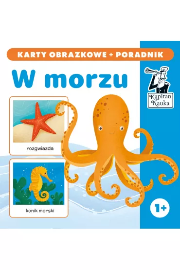 Kapitan Nauka. W morzu. Karty obrazkowe + poradnik - Gabriela  Bieniek-Zaremba