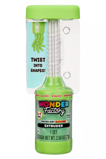 Wonder Factory Never Dry Dough Extruder - Green Mga Entertainment