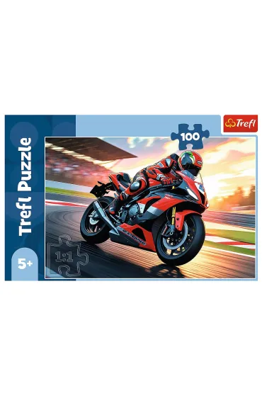 Puzzle 100 el. Szybki motocykl Trefl