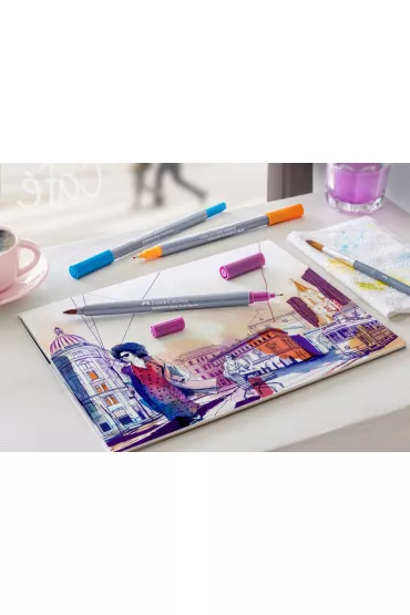 Pisak akwarelowy Goldfaber Aqua 18sztFABER CASTELL