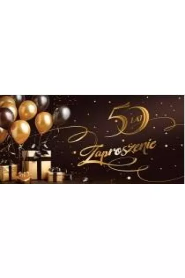 AbCard Zaproszenie na 50 Urodziny Z175 (5 szt)