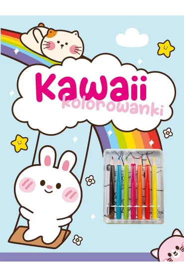 Kawaii kolorowanki. Niebieska