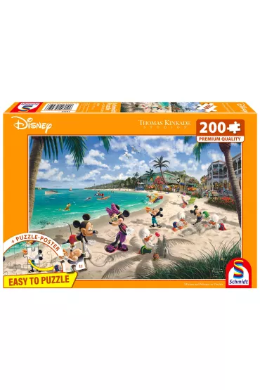 Puzzle 200 el. PQ Thomas Kinkade Myszka Miki & Minnie Schmidt - Thomas  Kinkade