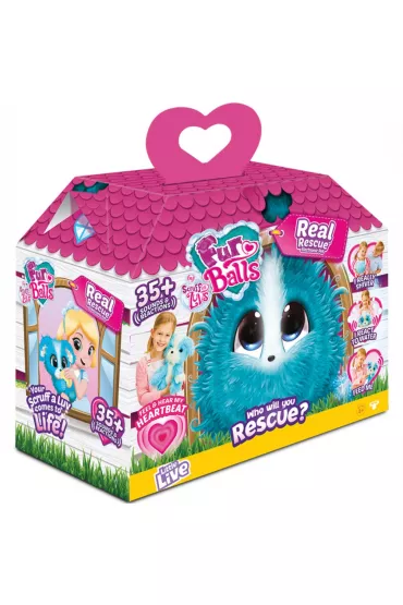 Maskotka interaktywna Fur Balls. My real rescuer Blue Tm Toys