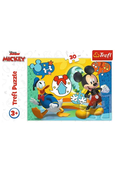 Puzzle 30 el. Myszka Miki i Weso�y Domek Trefl