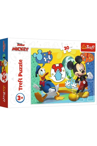 Puzzle 30 el. Myszka Miki i Weso�y Domek Trefl