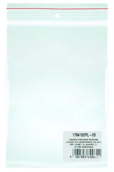 Office Products Torebka strunowa LDPE transparentna 10x20cm
