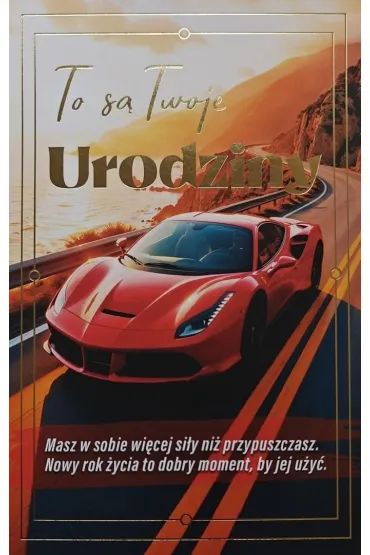 Yeku Karnet urodziny z wymiennymi cyframi JCX-238