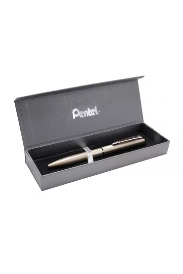 Pentel Eleganckie pi�ro kulkowe EnerGel 0,7 mm BL2007 w etui szampa�skie