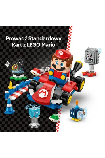 LEGO Super Mario Mario Kart - Interaktywna figurka LEGO Mario i Standard Kart 72043