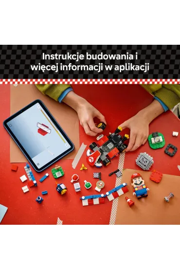 LEGO Super Mario Mario Kart - Interaktywna figurka LEGO Mario i Standard Kart 72043
