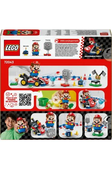 LEGO Super Mario Mario Kart - Interaktywna figurka LEGO Mario i Standard Kart 72043