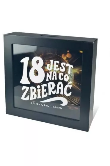 Skarbonka HOME 18-tka, jest na co zbiera� (19x19x5,5cm) Pan Dragon