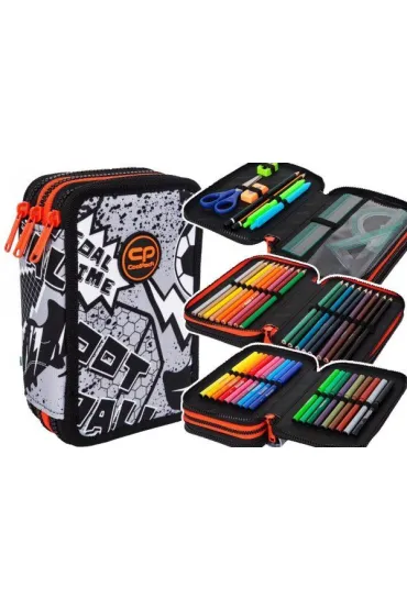 CoolPack Pi�rnik potr�jny z wyposa�eniem Jumper 3 Grey Ball