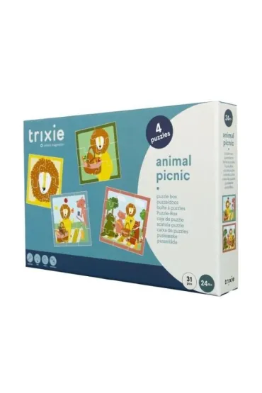 Puzzle 4w1 Piknik ze Zwierz�tkami Trixie Baby