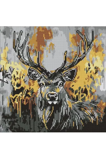 Ideyka Diamentowa mozaika - Z�oty jele� 40x40cm