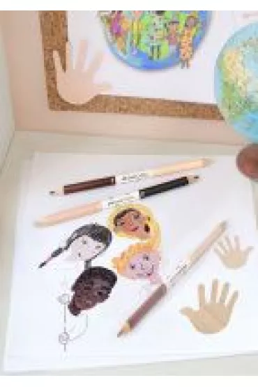 Faber-Castell Kredki dwustronne Children of the world 6 kolor�w 3 szt.