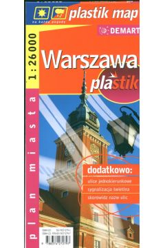 Warszawa 1:26 000 plan miasta laminowany