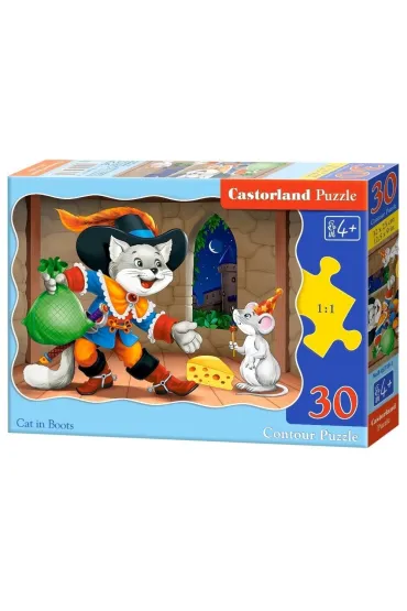 Puzzle 30 el. Cat in Boots Castorland