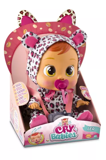 Lalka interaktywna Cry Babies Lea Leopard Tm Toys