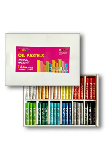 Pastele olejne Mungyo Mop-144 zestaw szkolny 12 kolor�w x 12 sztuk